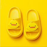 Kids Flip-Flops with Cloud and Animals Design