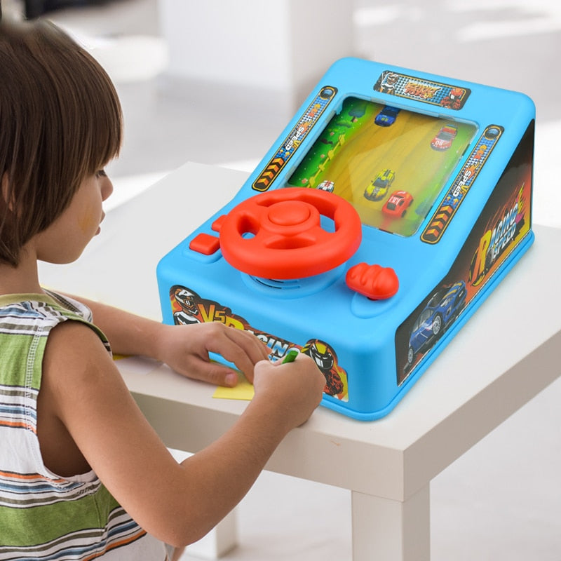 Electronic Car Game with Steering Wheel