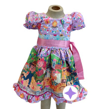 Carregar imagem no visualizador da galeria, Vestido Quadrilha Junino Lilás Caipira Infantil Criança Luxo
