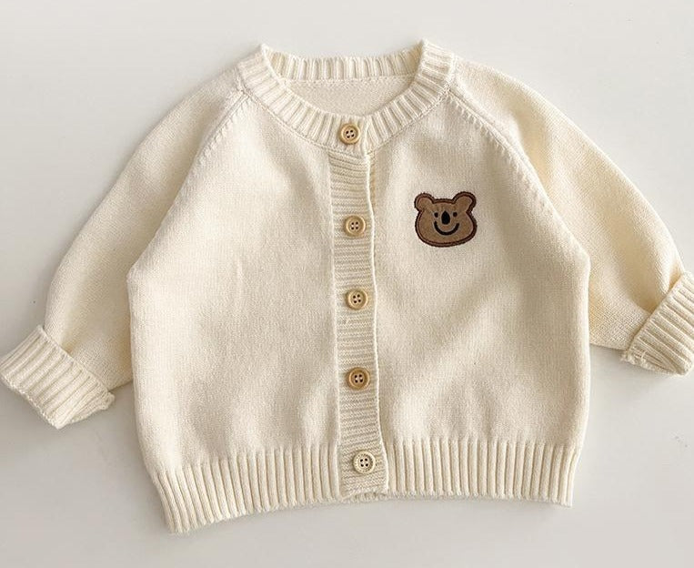 Cardigan Infantil Tricô Ursinho