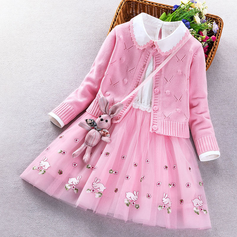 Conjunto Infantil Feminino 3 Peças Coelhinho