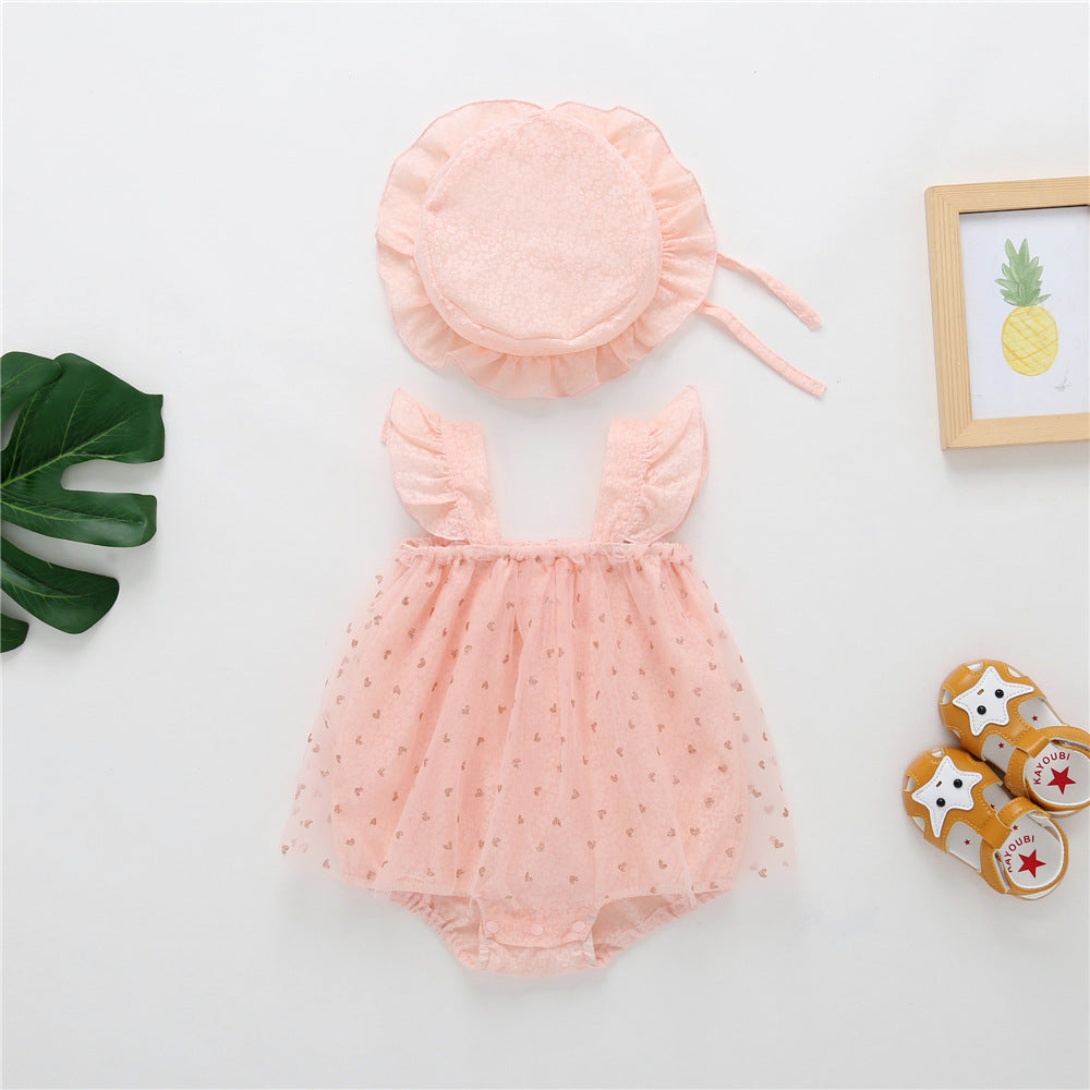 Body Infantil Feminino Verão Coraçõeszinhos