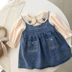 Conjunto Infantil Bordadinho e Jeans