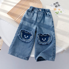 Calça Infantil Feminina Pantalona Ursinhos