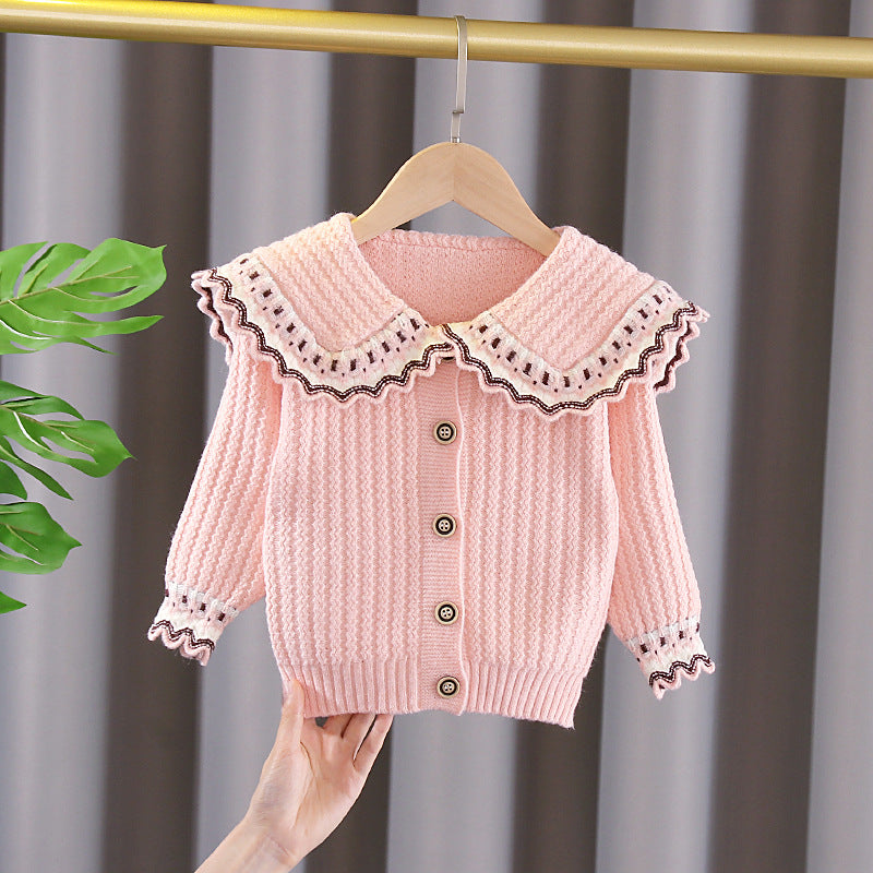 Cardigan Infantil Feminino Tricô Golinha