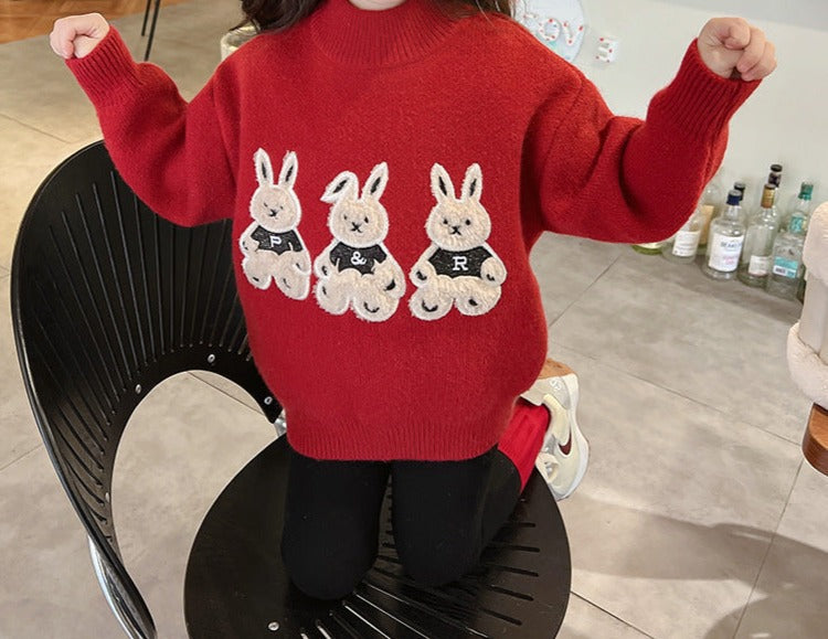 Blusa Infantil Inverno Coelhinhos