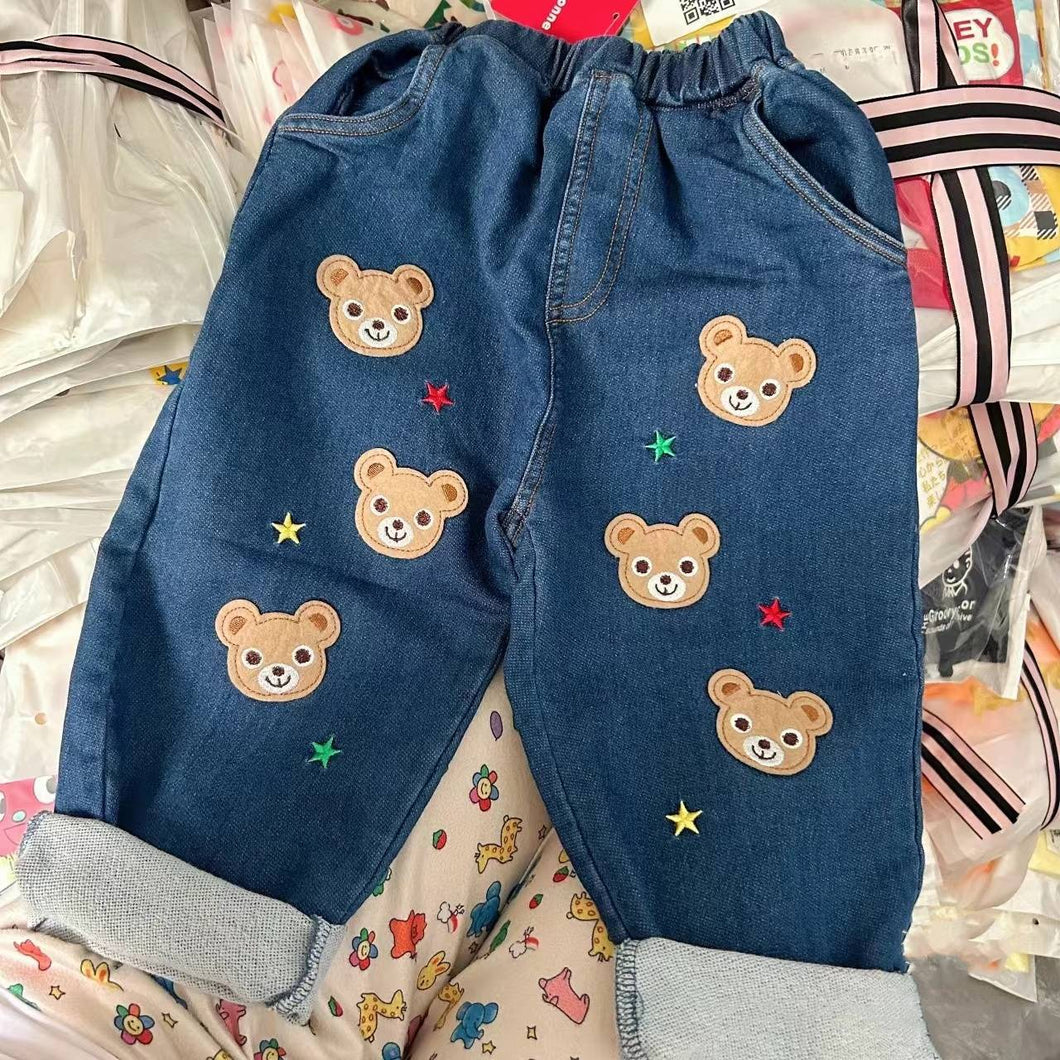 Calça Infantil Jeans Ursinhos