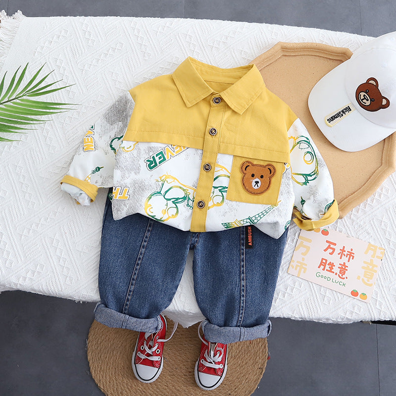 Conjunto Infantil Ursinho e Jeans