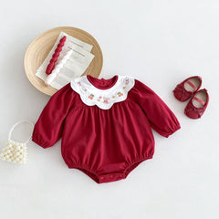 Body Infantil Feminino Vermelho Golinha