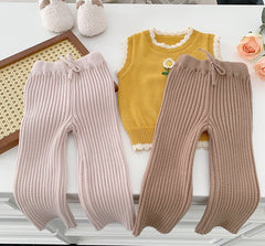 Calça Infantil Feminina Feminina Tricô Mussi