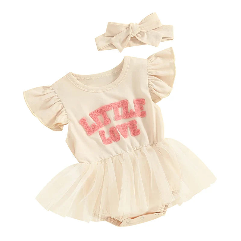 Body Infantil Feminino Tule Love