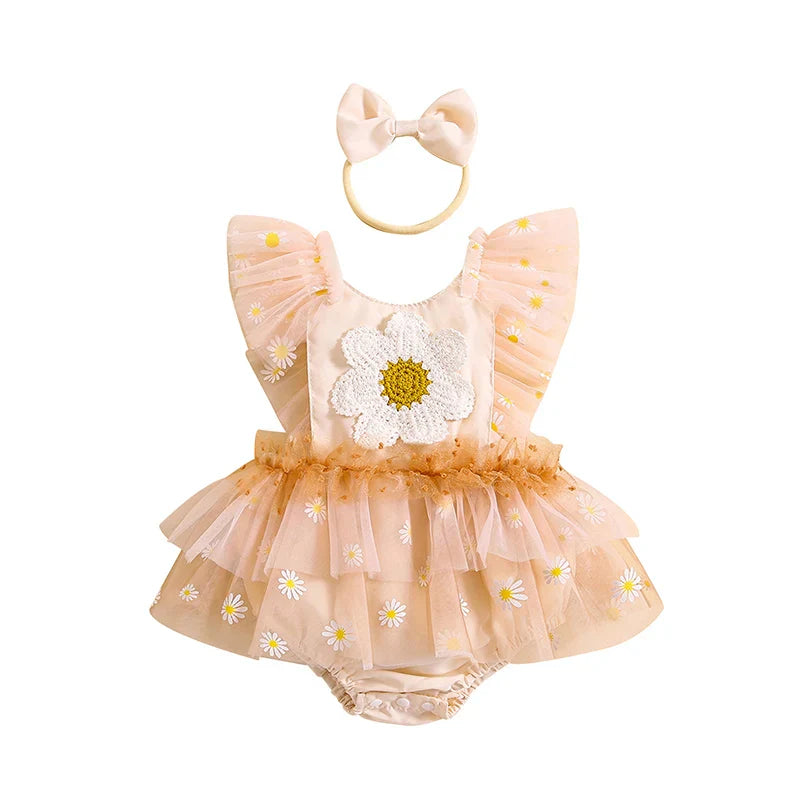 Body Infantil Feminino Florzinha + Lacinho