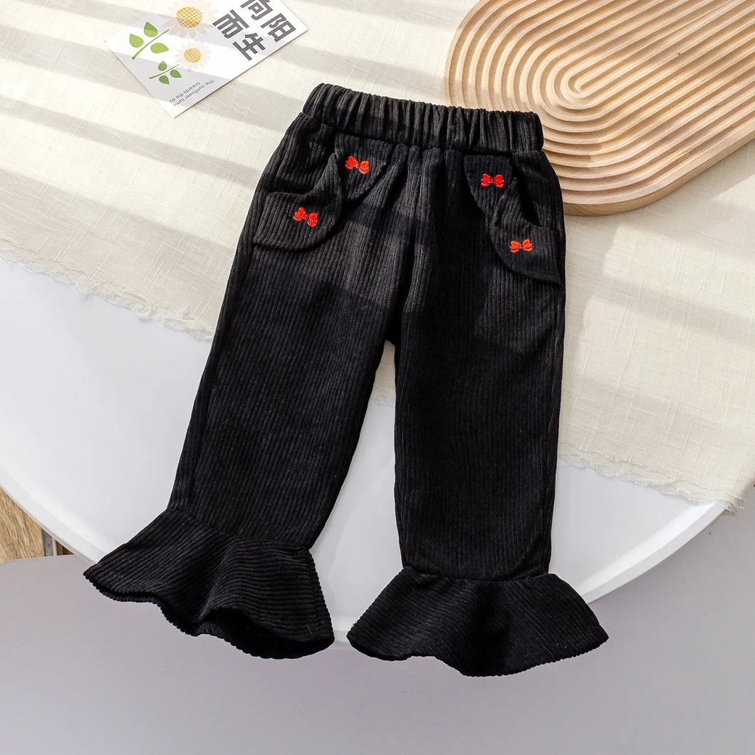 Calça Infantil Feminina Bolso Lacinhos