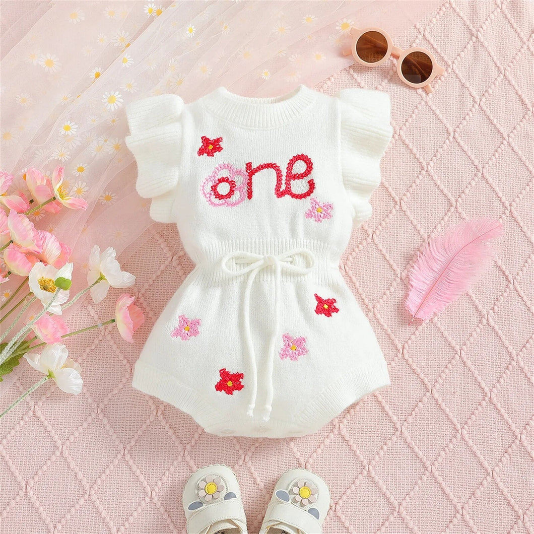 Body Infantil Feminino Tricô Bordado