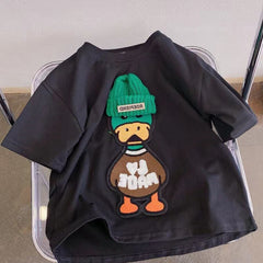 Camiseta Infantil Patinho de Touca