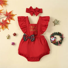 Body Infantil Feminino Natal Laçinho