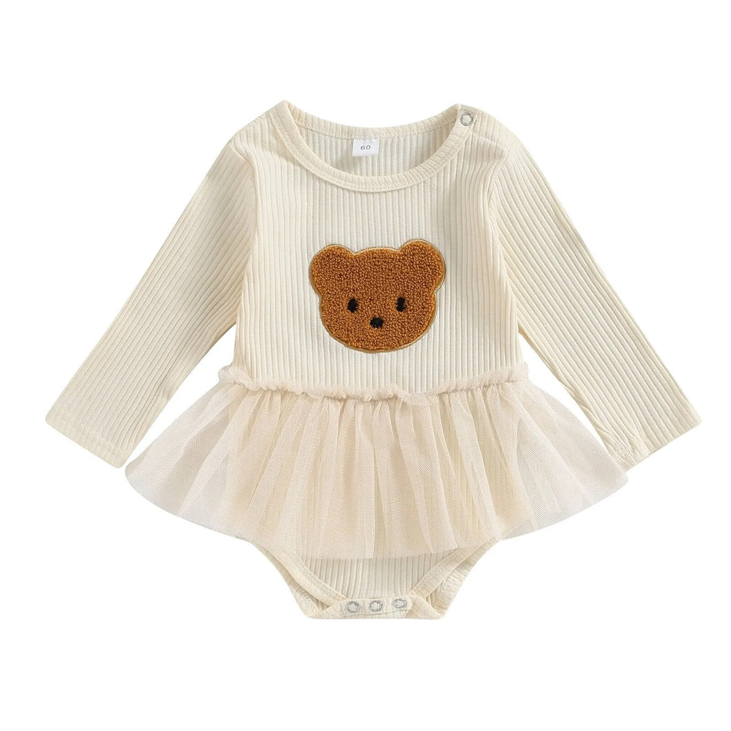 Body Infantil Ursinho e Tule