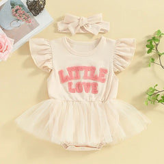 Body Infantil Feminino Tule Love