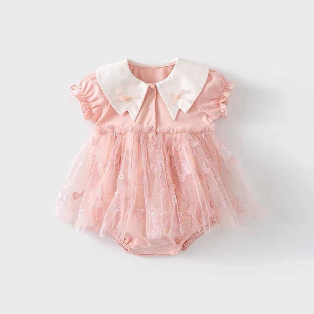 Body Infantil Feminino Gola Laçinho