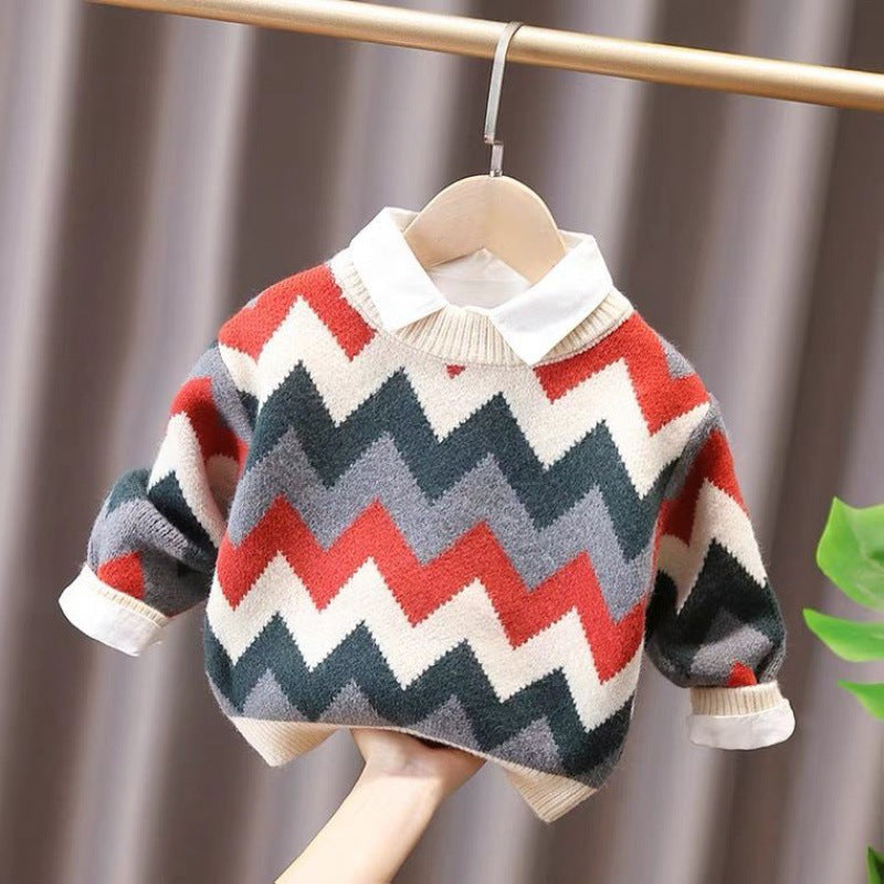 Blusa Infantil Geométrica Inverno