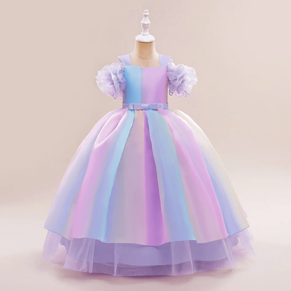 Colorful Kids Dress for Birthdays and Parties