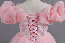 Carregar imagem no visualizador da galeria, Vestido Manga Bolha Elegante para Festas e Formaturas Infantil
