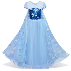 Vestido Fantasia Elsa Luxo - Frozen