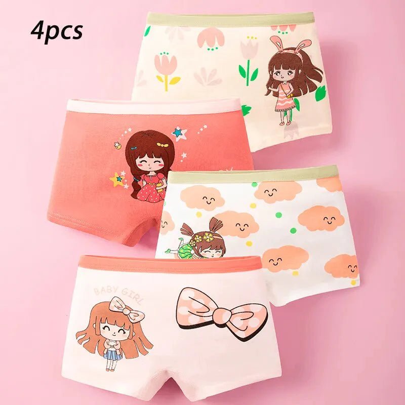 Set of 4 Boxer Briefs 100% Cotton