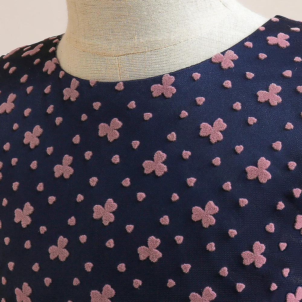 Long Printed Party Dress for Kids