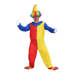 Fantasia Palhaço Adulto/ Cosplay Macacão Vermelho e Amarelo