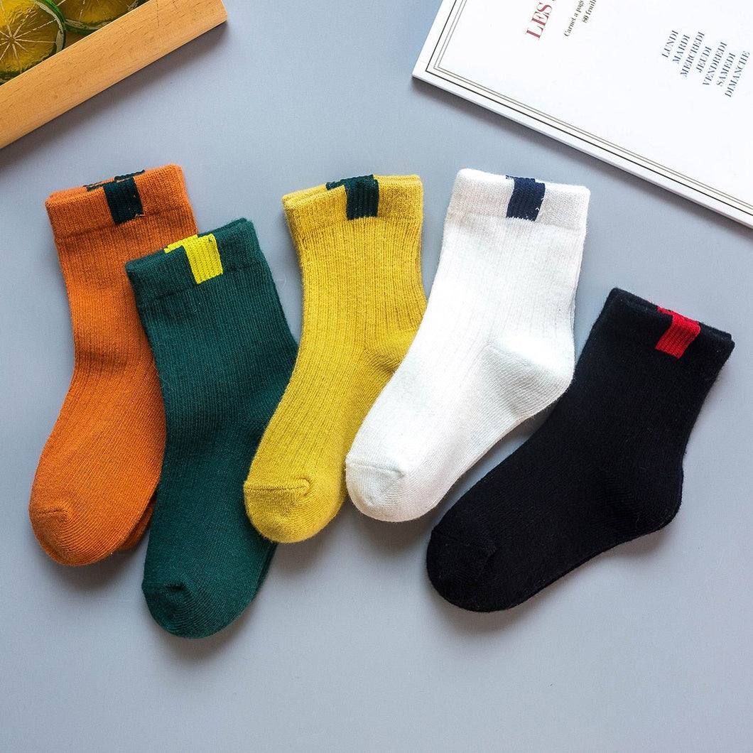 5 Pares de Meia Infantil Scandi Colors