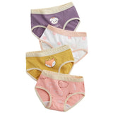 Set of 4 Kids Panties 100% Cotton -