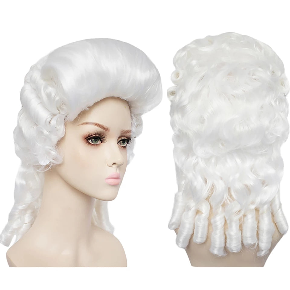 WHITE JUDGE WIG