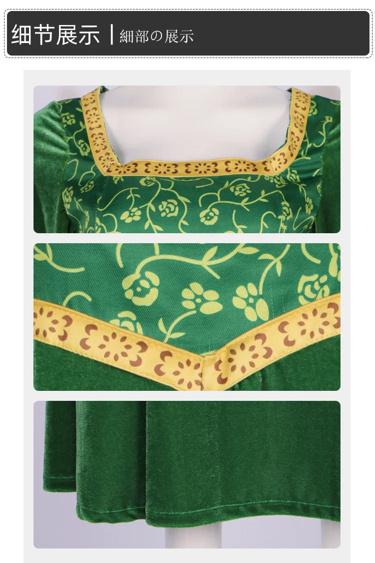 Princess Fiona Shrek Women Cosplay Costume