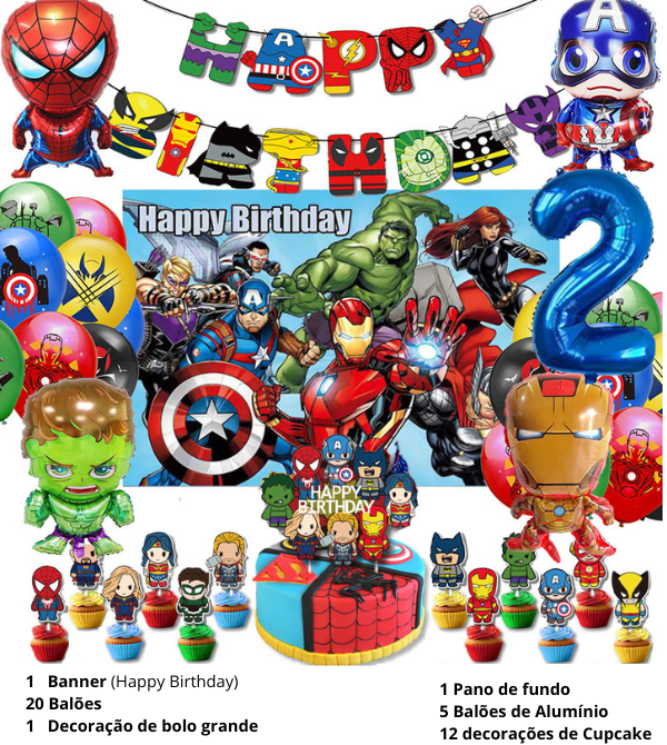 Avengers Birthday Decoration Kit