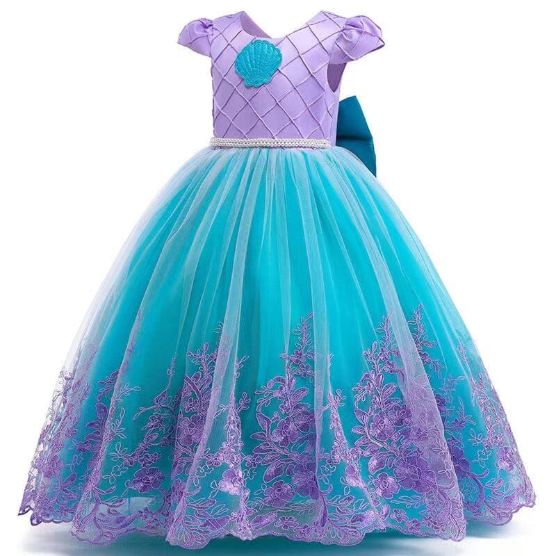Princess Ariel Super Deluxe Costume Dress with Wig + Accessories – Kids
