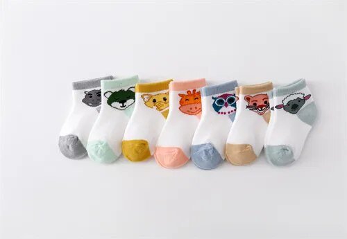 Kit with 7 Pairs of Baby Socks