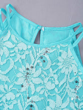 Carregar imagem no visualizador da galeria, Vestido de Renda Rosa Sem Mangas Infantil
