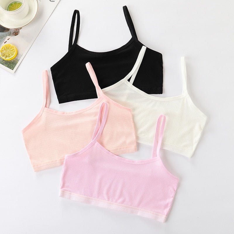 Set of 4 Girls' Bra Tops -