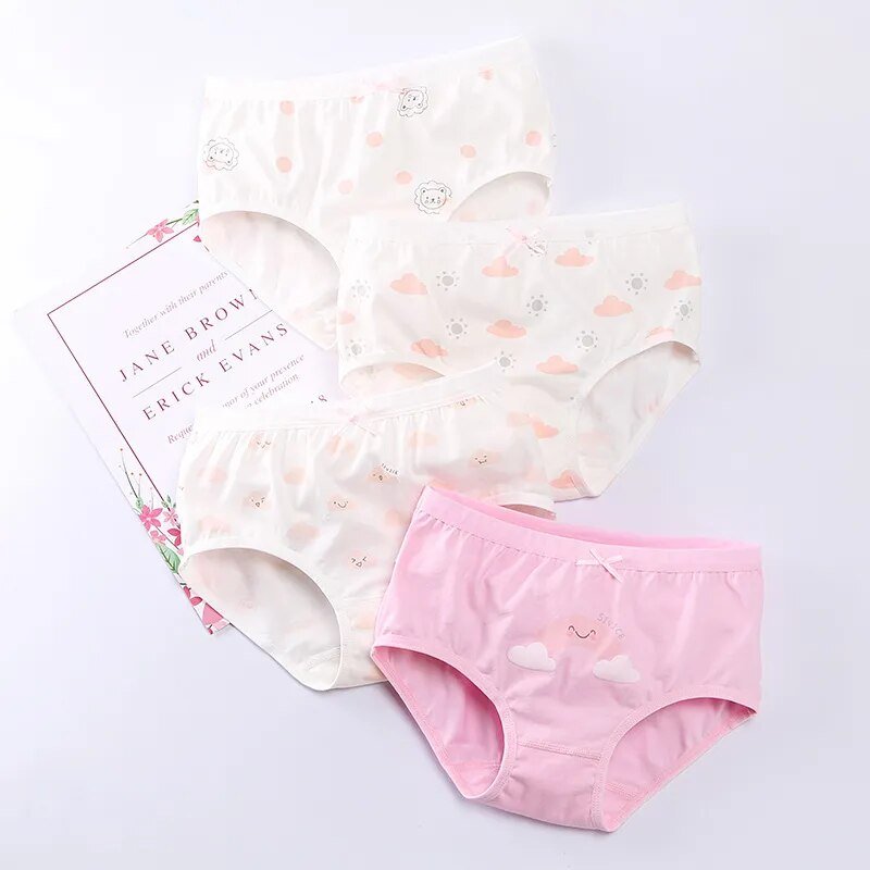 4-Pack Kids Panties 100% Cotton