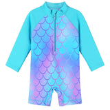Larger Kids Suit for Girls from Newborn to 6 Years Old, Pink with UV Protection