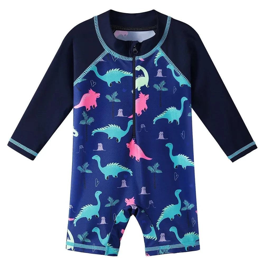 Dinosaur Swimsuit for Boys (Newborn to 6 Years) with UV50+ Protection