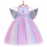 Unicorn Costume Dress – Tiara + Wings (03)