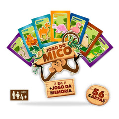 Jogo Do Mico + Jogo Da Memoria 2 Em 1 - Pais & Filhos