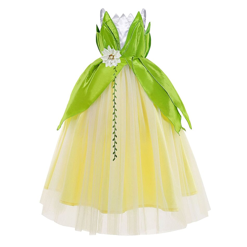 Vestido Fantasia Princesa Tiana Luxo Infantil - A princesa e o Sapo