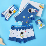 Set of 4 Kids Astronaut Underwear -