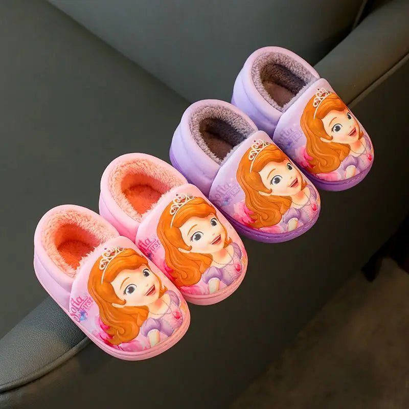 Kids slippers Princess Elsa and Princess Sofia