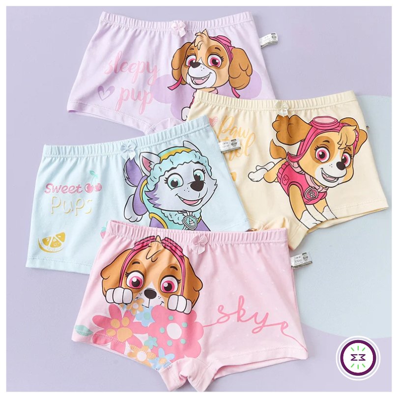 Set of 4 Paw Patrol Kids Panties -