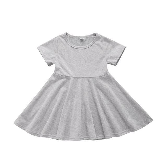 Basic A-line Dress with Sleeves