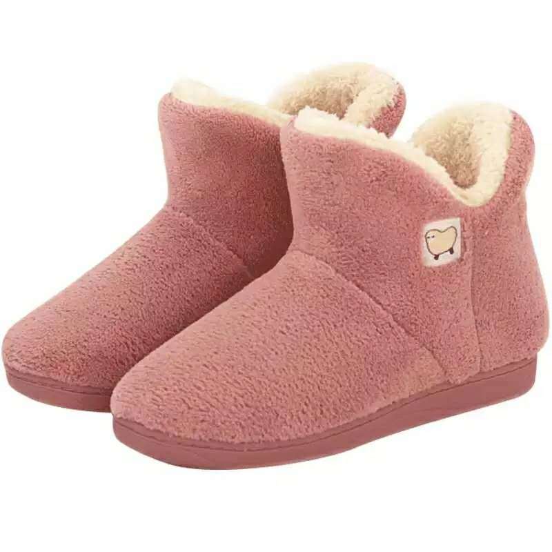 Plush High-Top Slippers